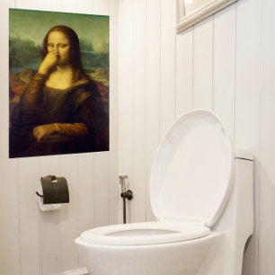 Stor Mona Lisa Badrumsposter Poster