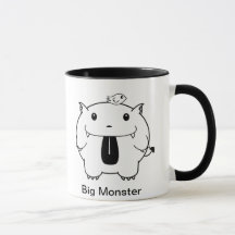 Stor monster mugg
