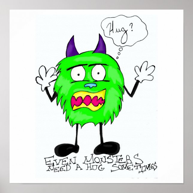 Stor monster Poster (Framsidan)