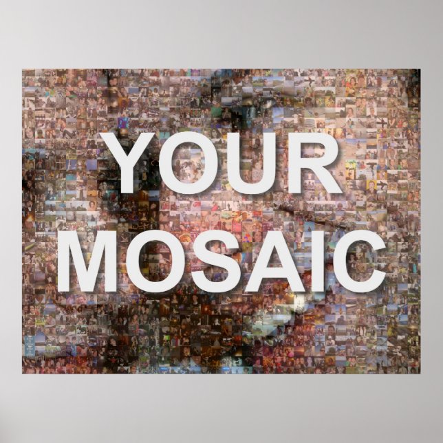 Stor mosaik (liggande) poster (Framsidan)