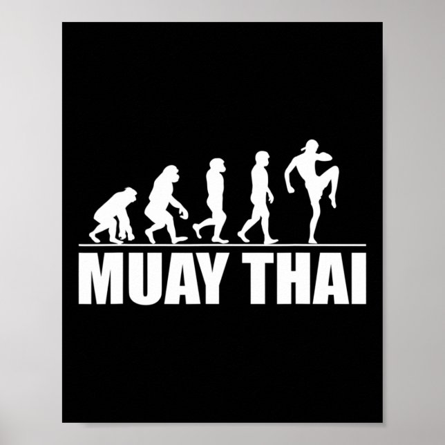 Stor Muay Thai Evolution Present Kickboxning Strid Poster (Framsidan)