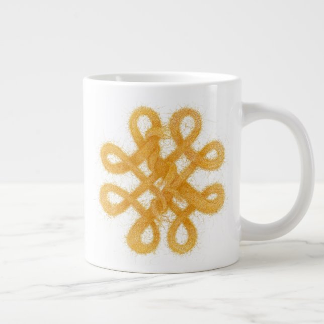 STOR MUG MED GULD KELTISK KNUT JUMBO MUGG (Höger)