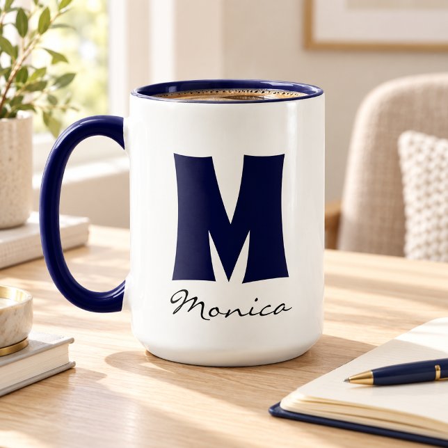 Stor mugg | Enorm mugg | Anpassad namnmonogram med (Skapare uppladdad)