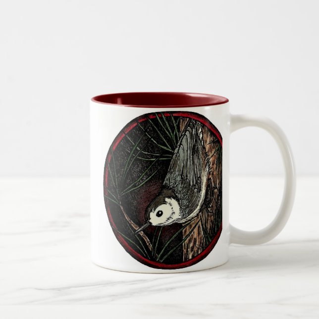 (Stor) mugg för Nuthatchvinterfågel, (Höger)