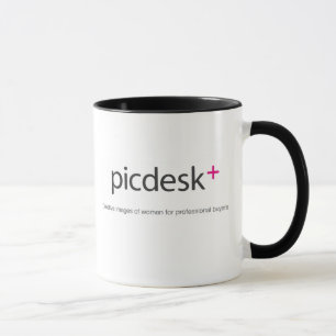 stor mugg för picdesklogotyp