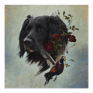 Stor Munsterlander med fasasant Fototryck