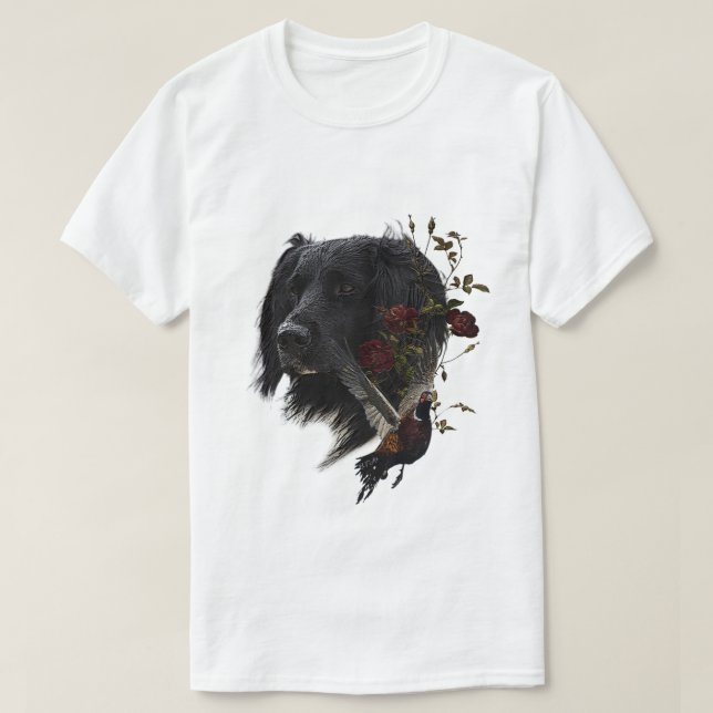 Stor Munsterlander med fasasant T-Shirt (Design framsida)