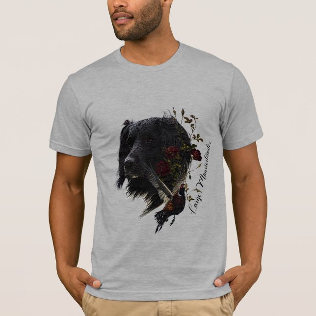Stor Munsterlander med fasasant T Shirt (Framsida)