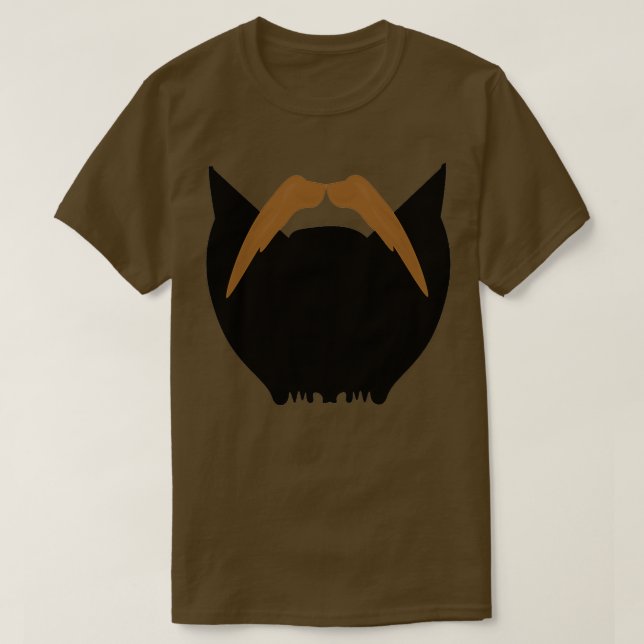 Stor mustasch och stort skägg 1 t shirt (Design framsida)