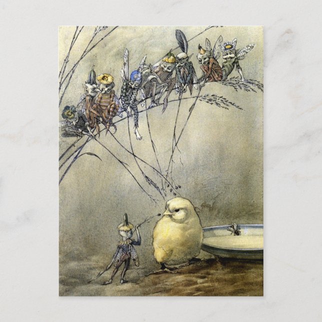 “Stör myggan” – Blåton Vykort (Framsida)