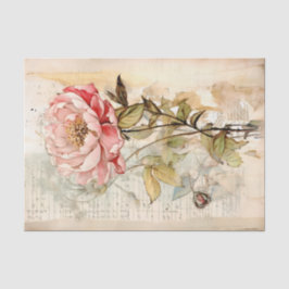 Stor något abstrakt vintage stil rosa peony
