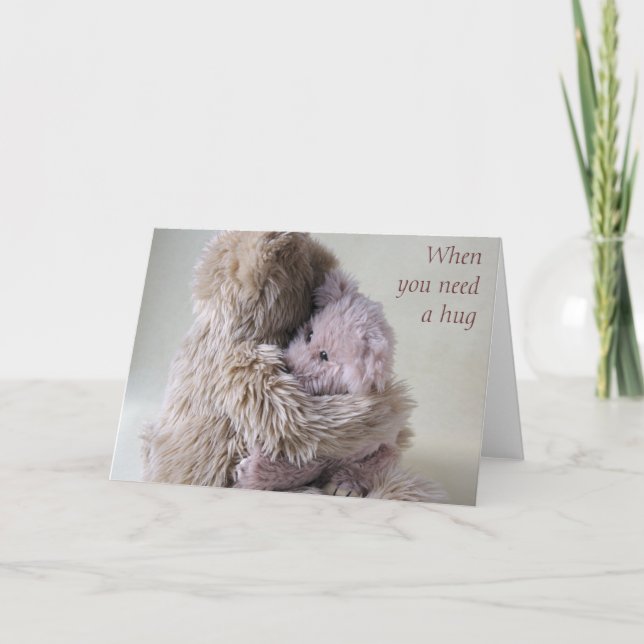 stor nalle har liten björnkram kort (Framsida)