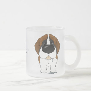 Stor näsa St Bernard Frostad Glasmugg