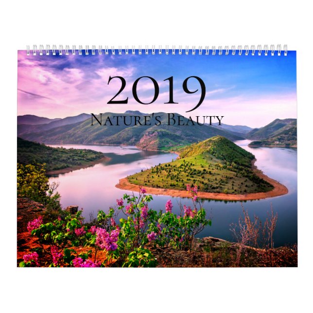 (Stor) naturs skönhetkalender 2019, Kalender (Omslag)