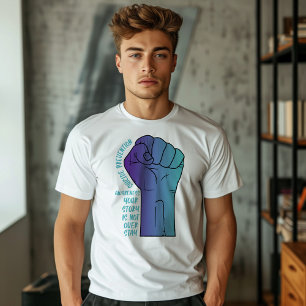 Stor näve självmordsförebyggande t shirt