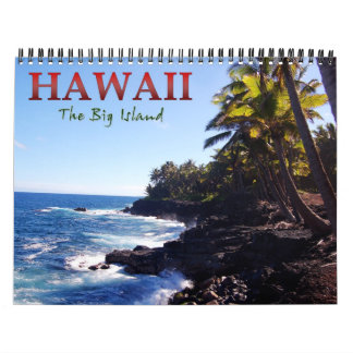 Stor ö av den Hawaii väggkalendern Kalender