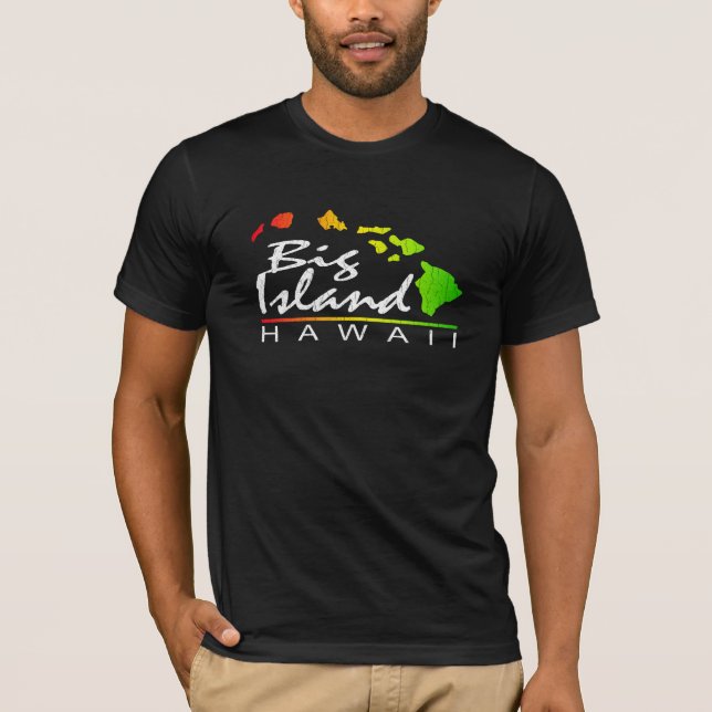 STOR Ö Hawaii (den bekymrade designen) T-shirt (Framsida)