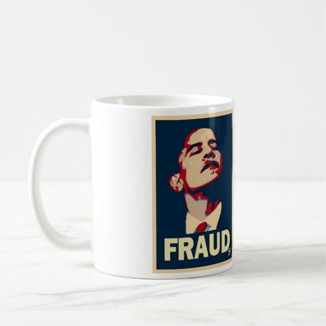 Stor Obama bedrägerimugg - Kaffemugg (Vänster)