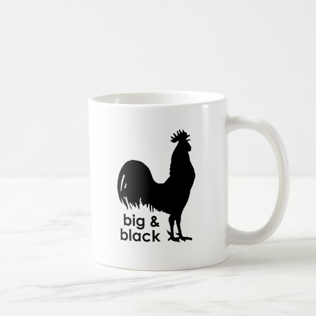 Stor och svart kaffemugg (Höger)