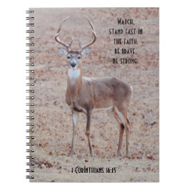 Stor och vacker Vild Buck Hjort Prayer Journal Anteckningsbok