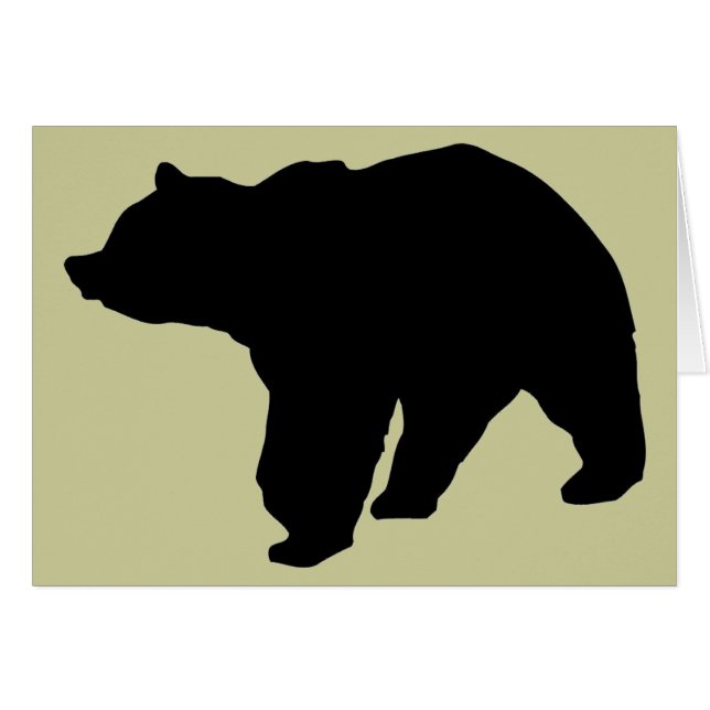 Stor Ole björn Hälsningskort (Framsidan Horizontal)