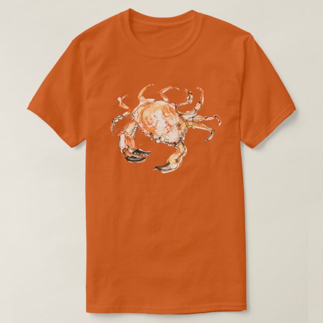 Stor Orange Crab 1 T Shirt (Design framsida)