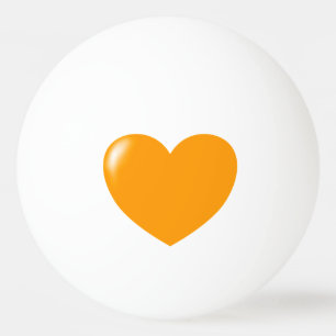 Stor Orange Heart Ping Pong Boll