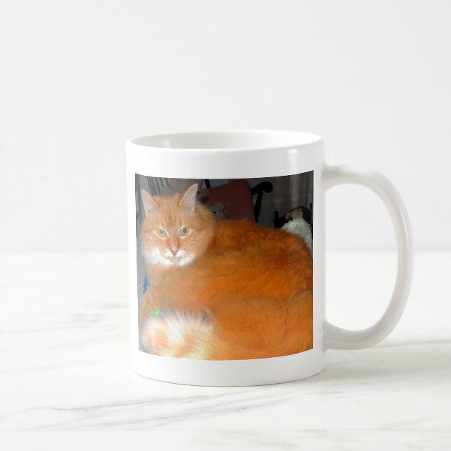 Stor orange katt kaffemugg (Höger)