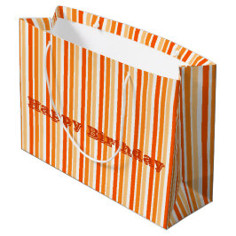 Stor Orange Rand Papper gift-flagga för
