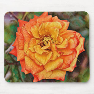 Stor Orange Ro Art Mus Pad Musmatta
