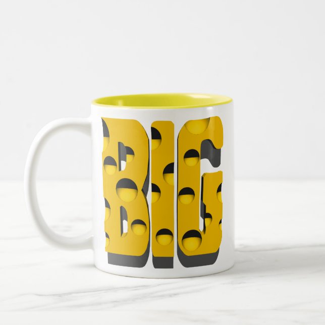 Stor ostmugg Två-Tonad mugg (Vänster)