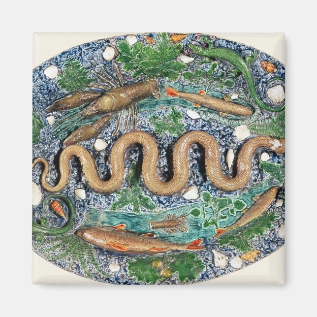 Stor ovalskål formad i relief magnet (Framsidan)