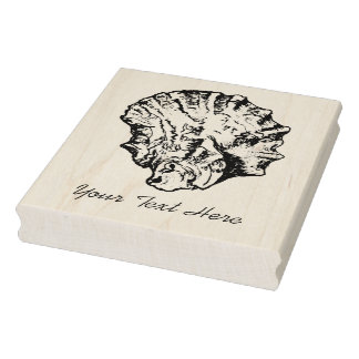 Stor Oyster Napkin Frimärke Stämpel