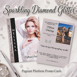 Stor Pageant-autografkort | Smoking Glamour