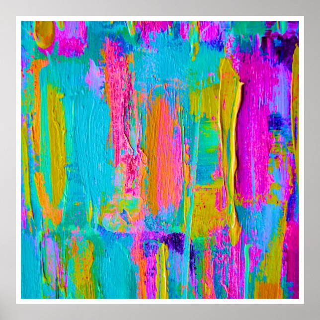 Stor palett Knivar-målning Poster 3a (Framsidan)