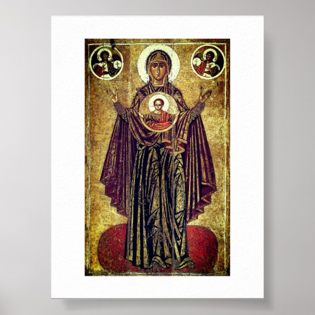 Stor Panagia från Jaroslavl Poster (Framsidan)