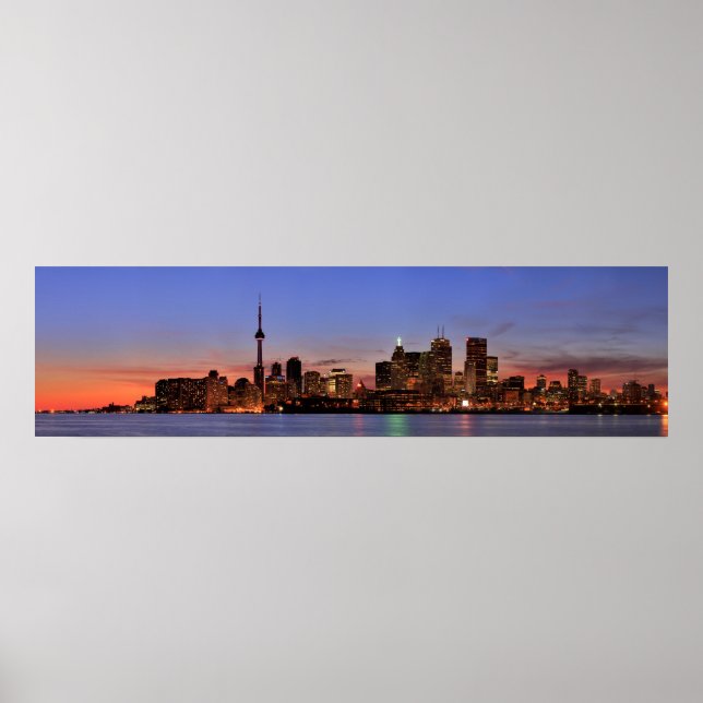 Stor Panorama i Toronto Kanada Poster (Framsidan)