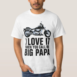 STOR PAPPA MOTORCYKEL HERR T-SHIRT