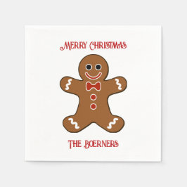 Stor Pepparkaksgubbe Cookies-jul Pappersservett