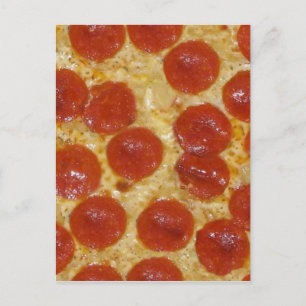 stor pepperonpizza vykort