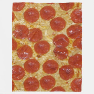 stor pepperonpizzafilt fleecefilt