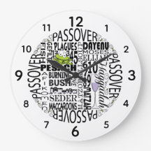 Stor Pesach Round Clock "Dayenu"