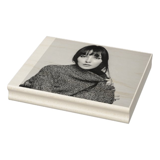 Stor PHOTO rubberstamp anpassningsbar BIG Stämpel (Stämpel)