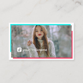 Stor Photo Shock rosa Turcos Social Media Visitkort