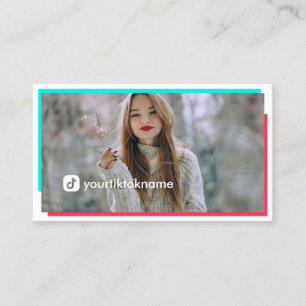 Stor Photo Shock rosa Turcos Social Media Visitkort