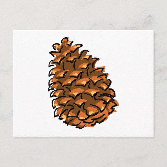 Stor Pinecone Vykort (Framsida)