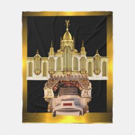 Stor piporgel, organistpresent accent fleecefilt