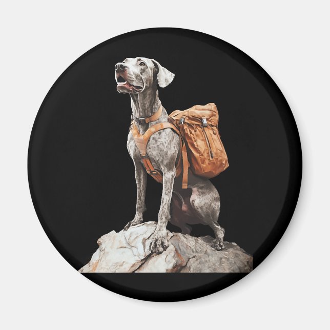 Stor Pitbull Dane Magnet (Framsidan)
