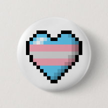 Stor Pixel Heart-design i Flagga Transgender-Pride