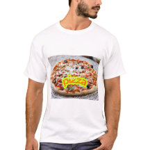 Stor Pizza Bild - Läcker Mat Illustration